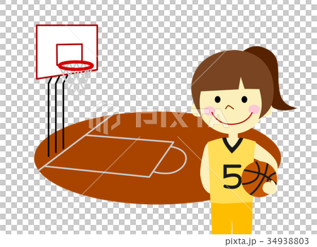 バスケットボール　女の子 34938803
