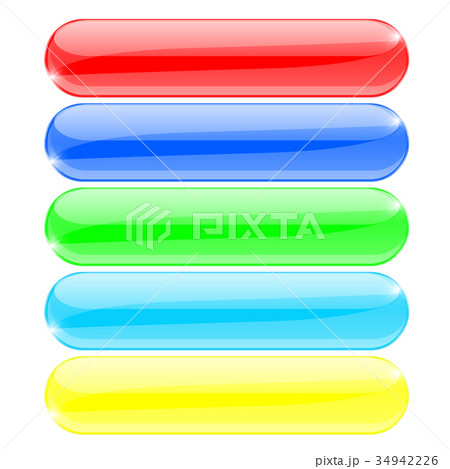 Rectangle rounded colored buttons 34942226