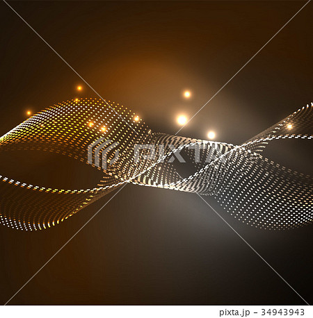 Vector wave particles background 34943943