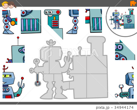 jigsaw puzzle game with robot characters jigsaw puzzle game with robot characters 34944174
