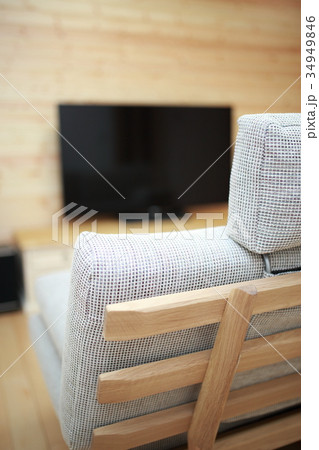 ソファ (リビング 居間 マンション 一戸建て 一軒家 インテリア 家具 ヘッドレスト 住居) ソファ (リビング 居間 マンション 一戸建て 一軒家 インテリア 家具 ヘッドレスト 住居) 34949846