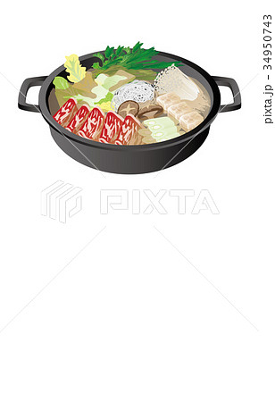 今日のご飯すき焼き鍋 34950743