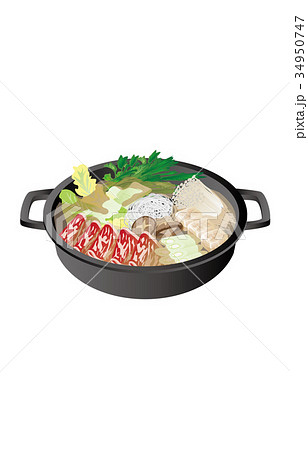 今日のご飯すき焼き鍋 34950747
