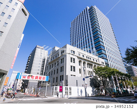 名古屋市伏見都市風景　広小路長者町交差点　UFJ貨幣資料館　広小路クロスタワー（錦二丁目計画） 34952152