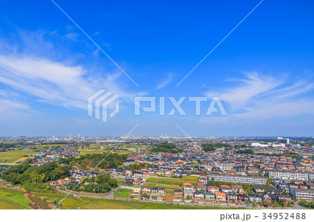 市原市　国分台　海士有木　村上　今富付近を空撮 34952488