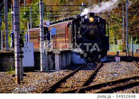 秩父鉄道 蒸気機関車 SL C58 363 パレオエクスプレス 三峰口駅（埼玉県 秩父市） 34952648