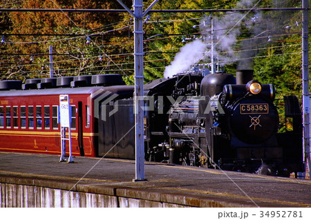 秩父鉄道 蒸気機関車 SL C58 363 パレオエクスプレス 三峰口駅（埼玉県 秩父市） 34952781