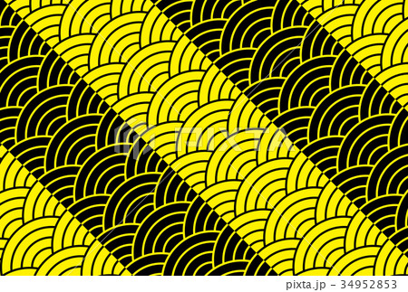 青海波 短冊斜め 和風背景 年賀 横 青海波 短冊斜め 和風背景 年賀 横 34952853