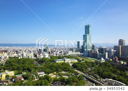 あべのハルカスと周辺の街並み 34953542