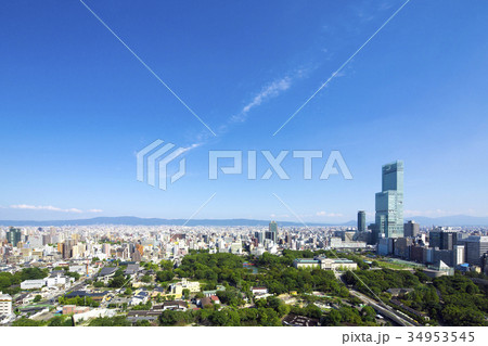 あべのハルカスと周辺の街並み あべのハルカスと周辺の街並み 34953545