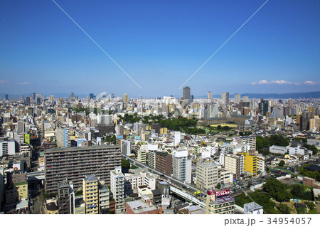 通天閣から見る大阪上本町方面の町並み 34954057