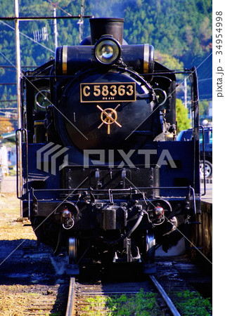 秩父鉄道 蒸気機関車 SL C58 363 パレオエクスプレス 三峰口駅(埼玉県 秩父市) 秩父鉄道 蒸気機関車 SL C58 363 パレオエクスプレス 三峰口駅(埼玉県 秩父市) 34954998