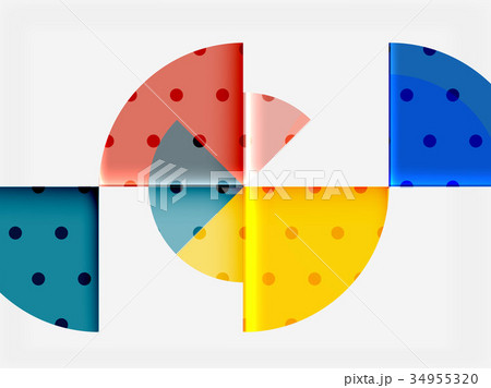Geometric circle abstract banner 34955320