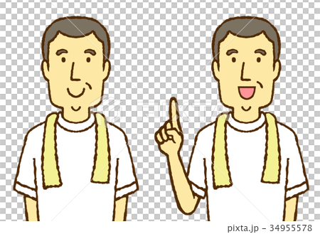 中年男性 中年男性 34955578