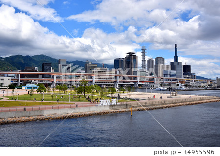 メリケンパークから見た三宮方向 34955596