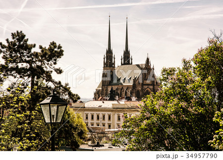 Cathedral of St. Peter and Paul in Brno, Czech Cathedral of St. Peter and Paul in Brno, Czech 34957790