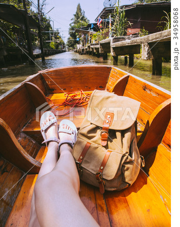 beauty elegant woman wearing sandals shoes 34958068