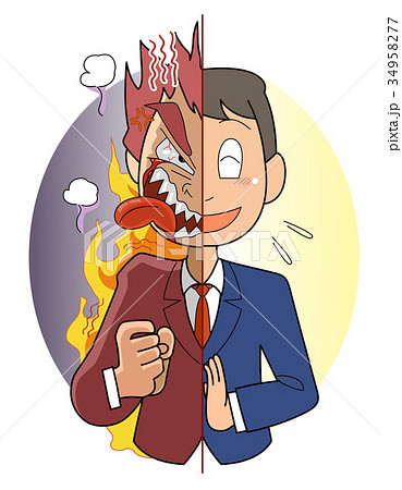 本音と建前-ビジネスマン 34958277