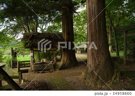 白河の関　手水舎 34958660
