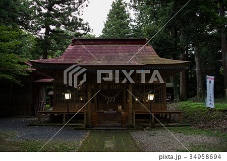 白河の関 白河神社 拝殿 白河の関 白河神社 拝殿 34958694