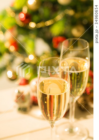 シャンパン クリスマスイメージ シャンパン クリスマスイメージ 34960654