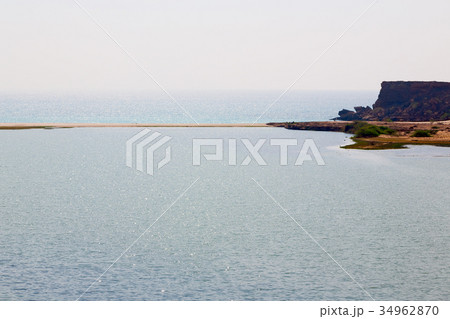 in oman arabic sea the hill near sandy in oman arabic sea the hill near sandy 34962870