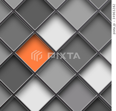 Monochrome square cells 34963282