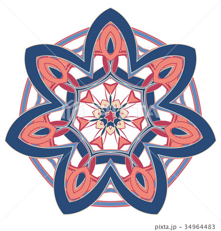 Aribic Colorful Mandala. Ethnic tribal ornaments Aribic Colorful Mandala. Ethnic tribal ornaments 34964483