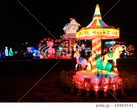ランタンフェスティバル 燈籠祭り 祭りちょうちん 34964541