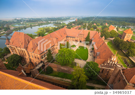 Malbork Castle in Poland medieval fortress Malbork Castle in Poland medieval fortress 34965037
