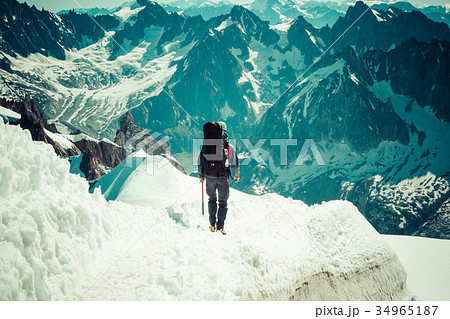 Mont Blanc, Chamonix, French Alps. France. Mont Blanc, Chamonix, French Alps. France. 34965187