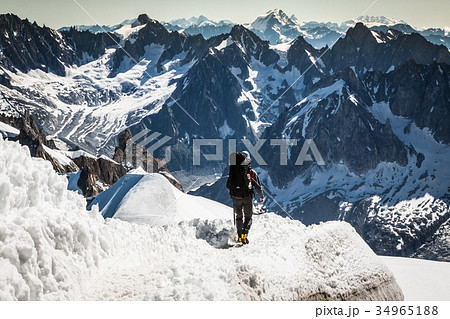 Mont Blanc, Chamonix, French Alps. France.  34965188