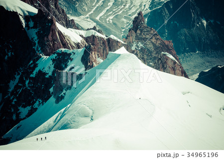 Mont Blanc, Chamonix, French Alps. France. Mont Blanc, Chamonix, French Alps. France. 34965196