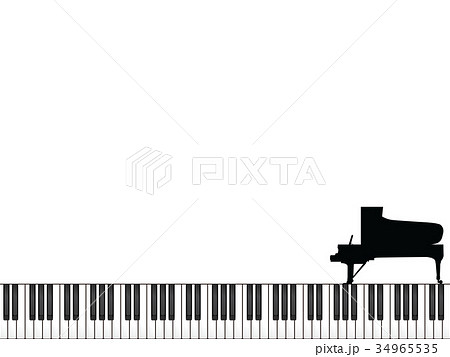 グランドピアノのイラスト素材 34965535 Pixta
