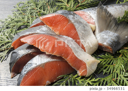 鮭の切身 34966531