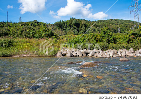 晩夏　初秋の利根川　上牧付近 34967093