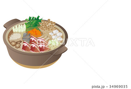 今日のご飯ぼたん鍋 34969035
