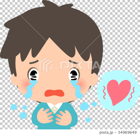 A young man who is moved to tears 34969649