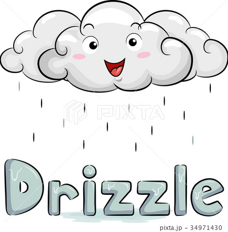 Cloud Mascot Drizzle Illustration Cloud Mascot Drizzle Illustration 34971430