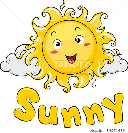 Cloud Mascot Sunny Illustrationのイラスト素材 [34971436] - PIXTA