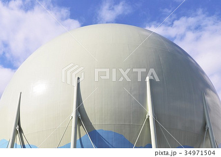 ガスホルダー（ガスタンク） 34971504