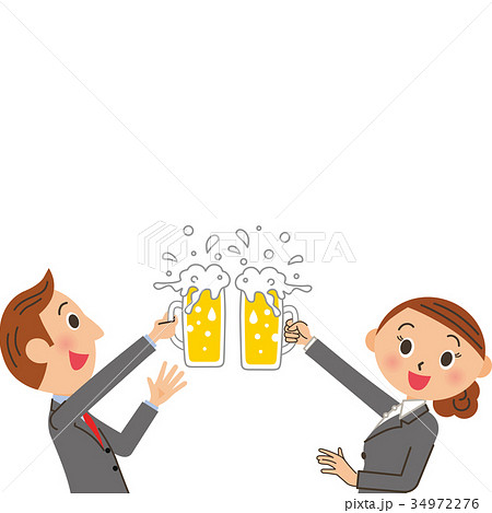 ビールで乾杯 34972276