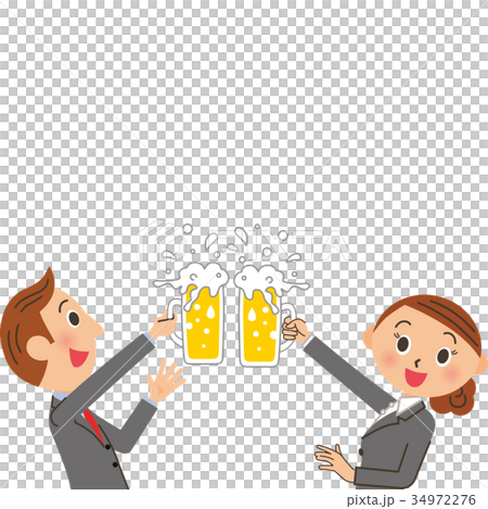 ビールで乾杯 34972276