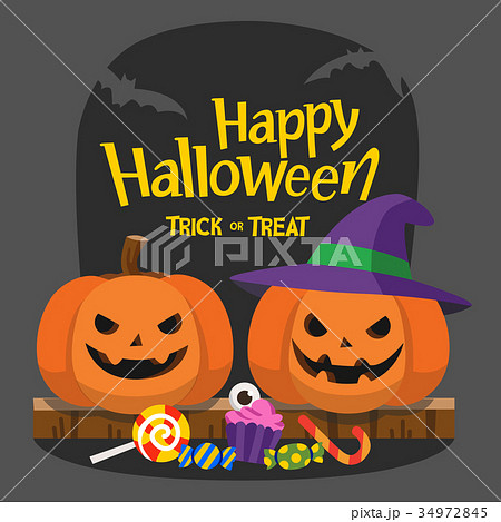 Happy Halloween and Trick or Treat Party.  34972845