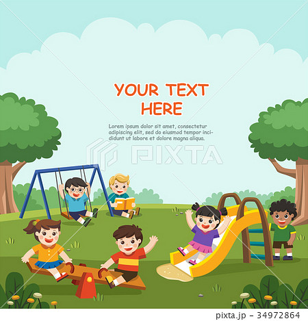 Happy excited kids having fun together. Happy excited kids having fun together. 34972864