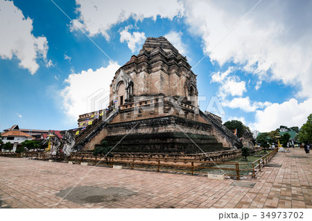 Wat Chedi Luang in Chiang Mai, Thailand 34973702