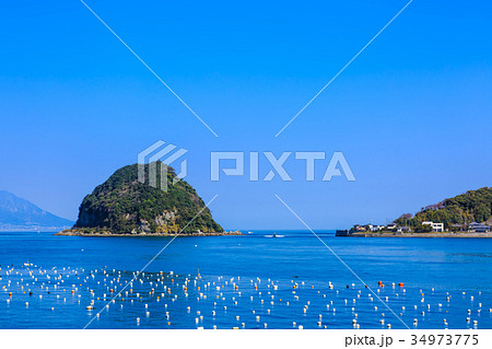 三角ノ瀬戸 海苔養殖風景 天草 三角ノ瀬戸 海苔養殖風景 天草 34973775