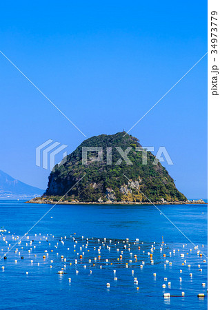 三角ノ瀬戸 海苔養殖風景　天草 34973779
