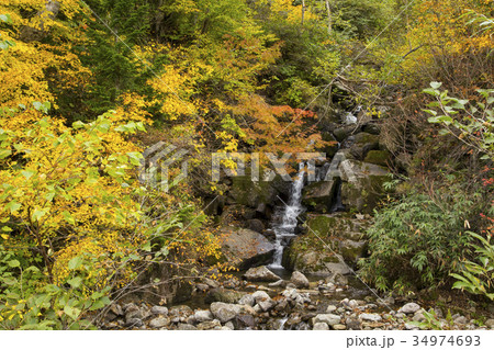 八幡平樹海ライン 涼風の滝の写真素材