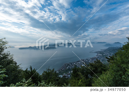 筆影山展望台からの瀬戸内海の雲海 34977050